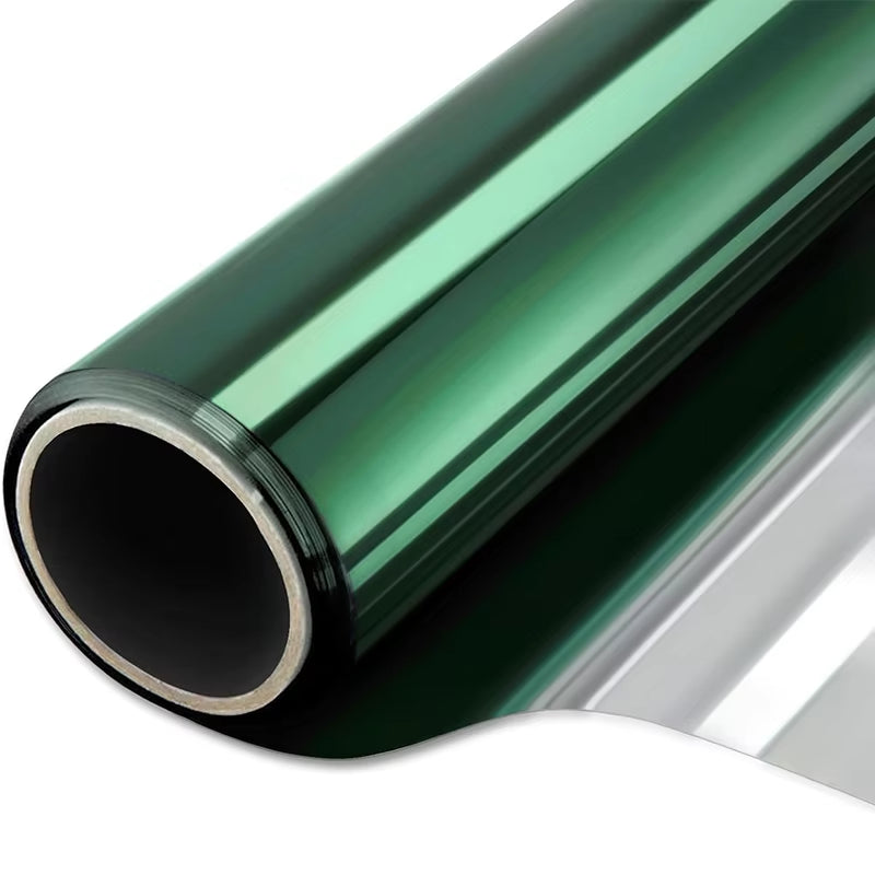 Window Film One Way Mirror Film Daytime Privacy Static Non-Adhesive Decorative Heat Control anti UV Window Tint for Home