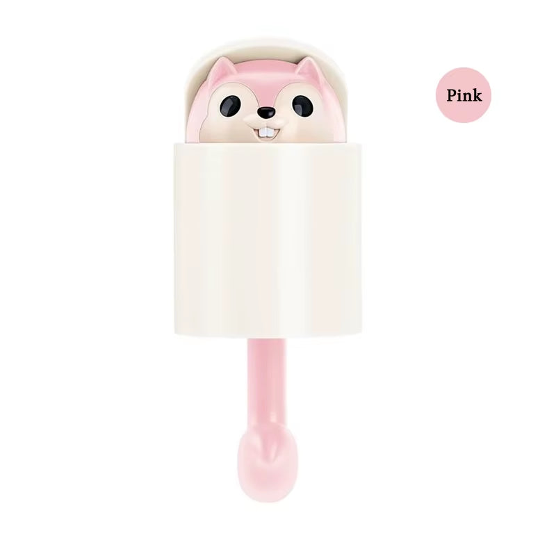 Creative Cute Animal Squirrel Hook Adhesive Sticker Key Storage Door Wall Kitchen Bedroom Storage Funny Gift Kids Room Decor