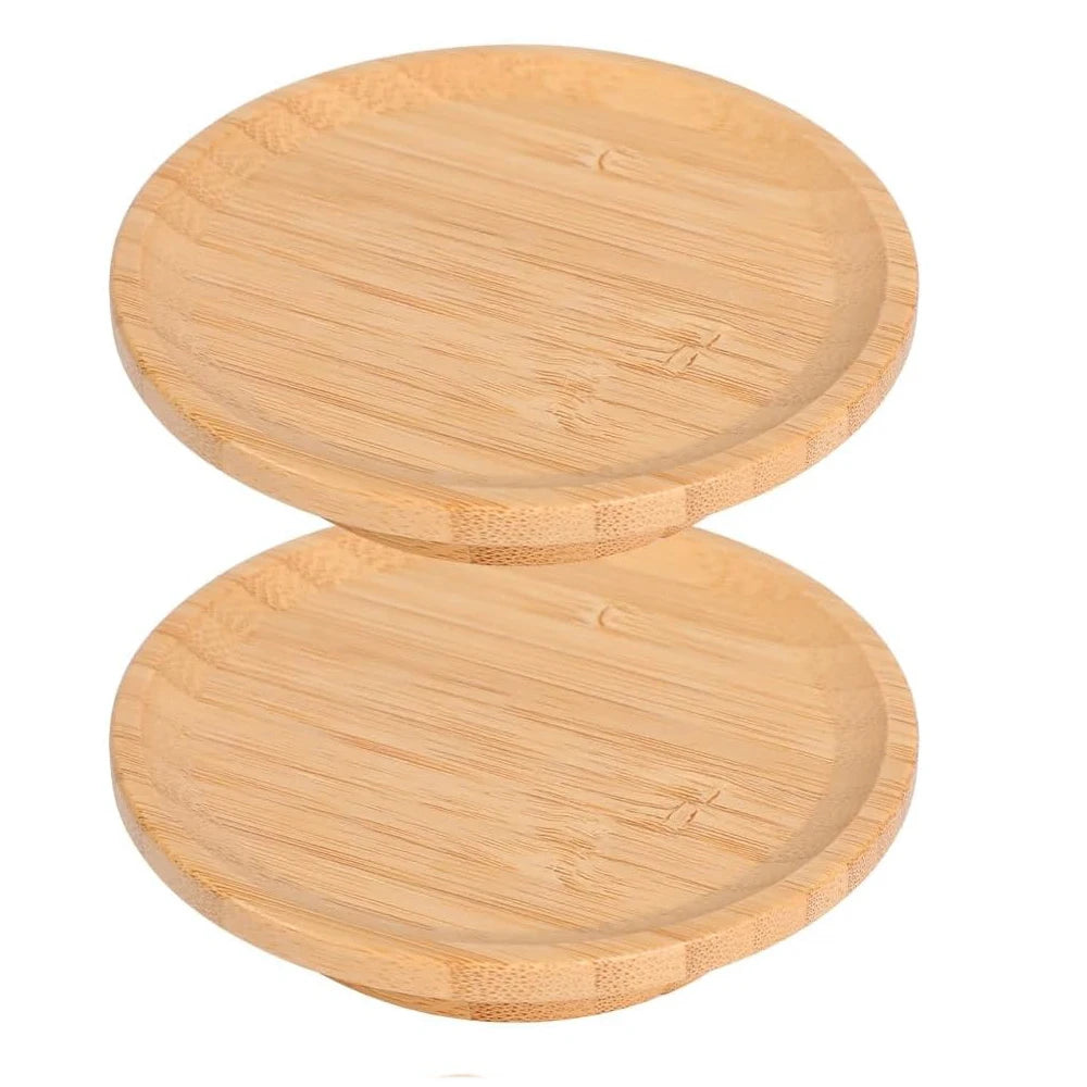 1/2/4 Pcs Bamboo Wine Glass Topper Coasters Plate, Wine Glass Charcuterie Board Topper for Family Gatherings, Restaurants, Bars